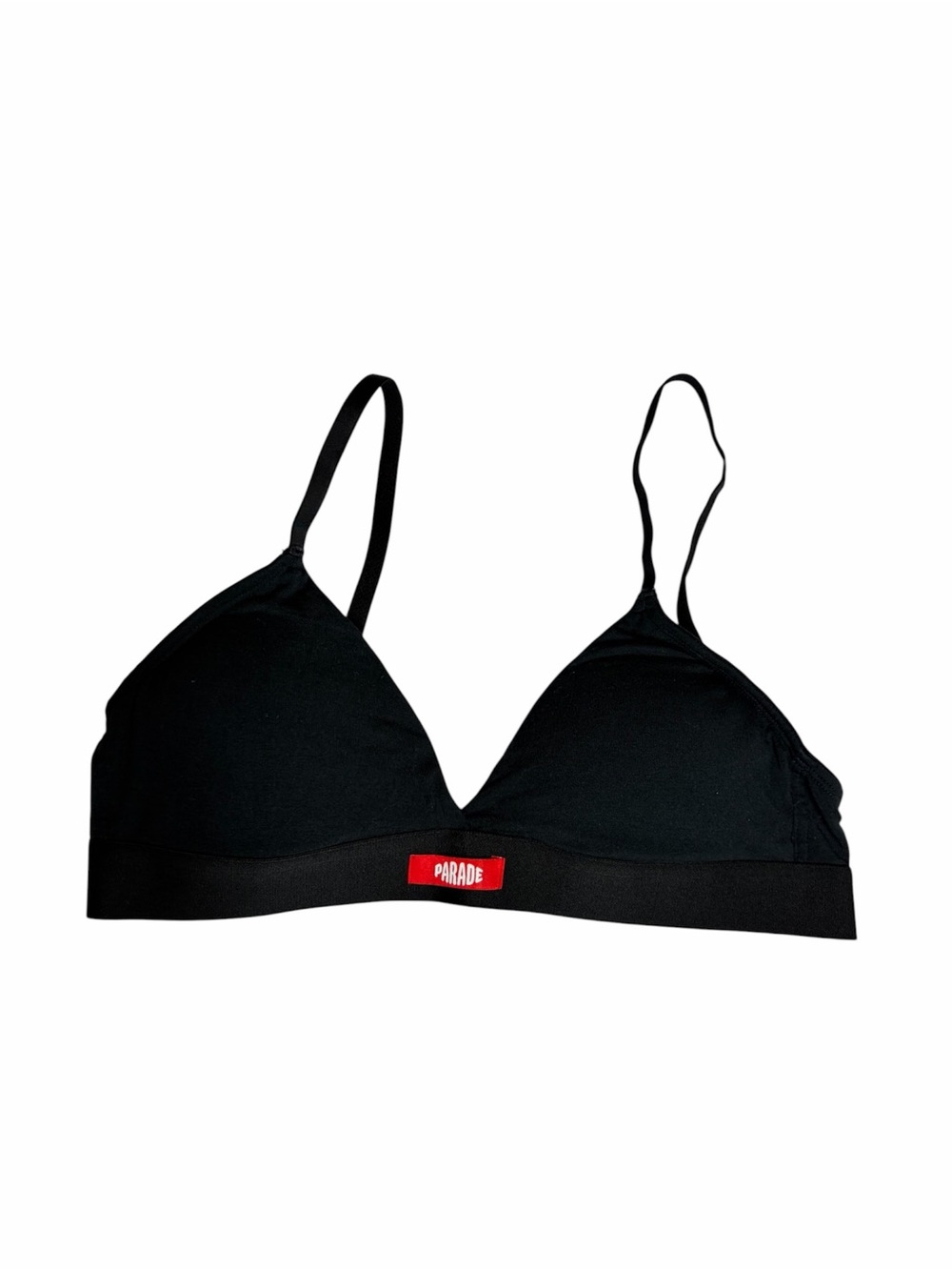 Parade black triangle padded bralette size S